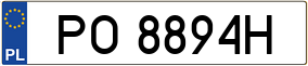 Trailer License Plate